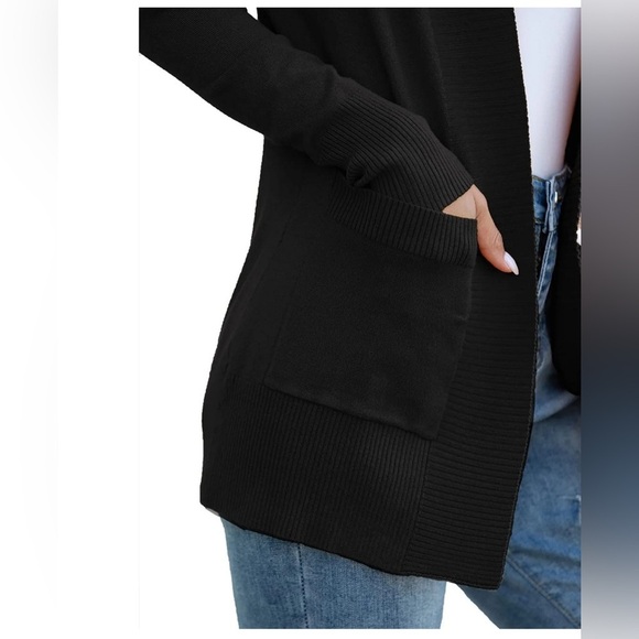 Forever 21 Open Front Tunic Length Cardigan - Picture 2 of 9